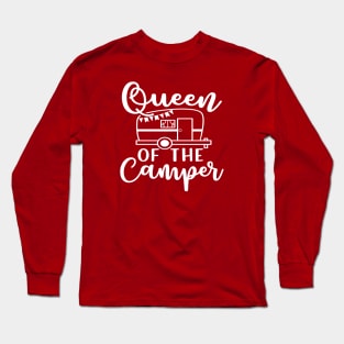 Queen of the Camper Camping RV Long Sleeve T-Shirt